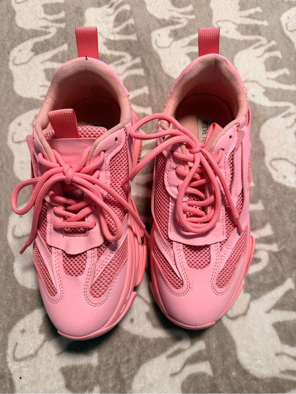 Steve Madden Women's Bubblegum Pink Chunky Sneakers